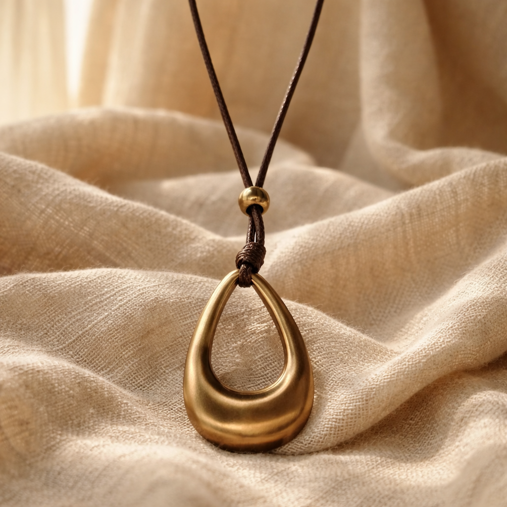 leather adjustable necklace