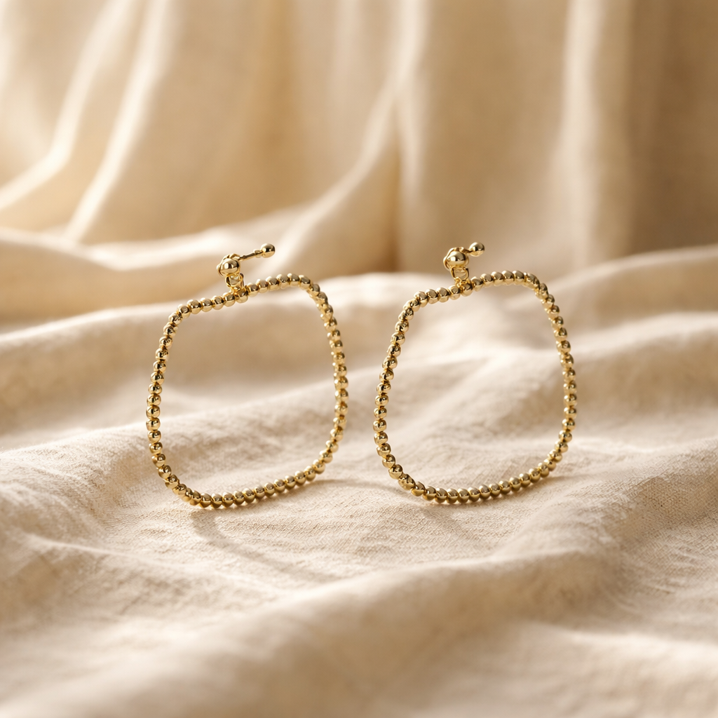 small gold beaded bracelet